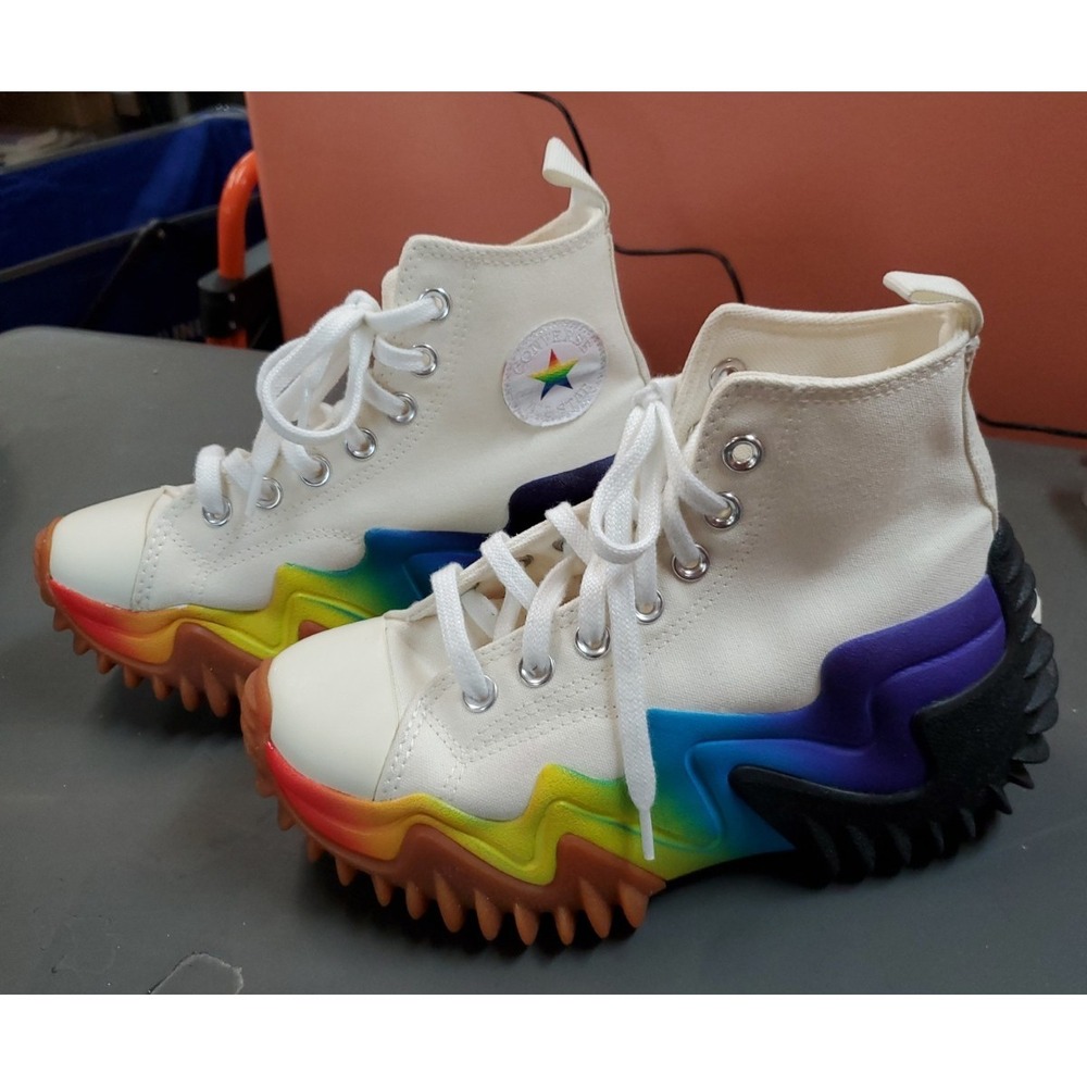 Women's Size 4.5 Men 3 - Converse Run Star Motion Platform Pride